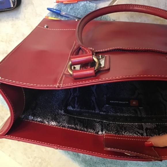 Wilson leather ladies briefcase / shoulder bag - Picture 6 of 8